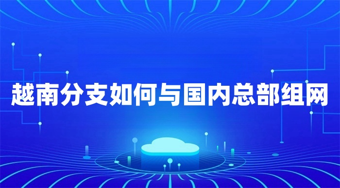 越南分支如何與國內(nèi)總部組網(wǎng)