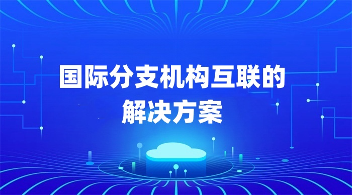 國際分支機構(gòu)互聯(lián)的解決方案