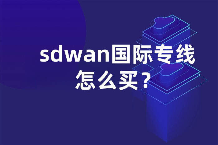 sdwan國際專線怎么買？